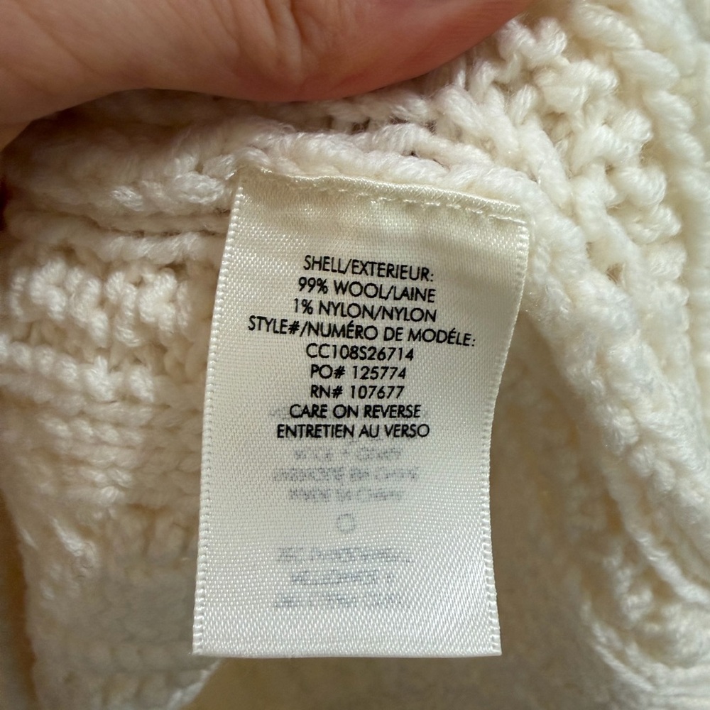 Alice + Olivia Cream Cable Knit Kenny Mockneck Sweater - Picture 4 of 4